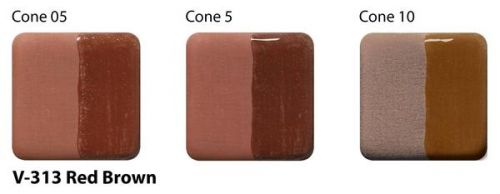 AMACO Velvet Underglaze V-313 - Red Brown - 2 fluid oz.